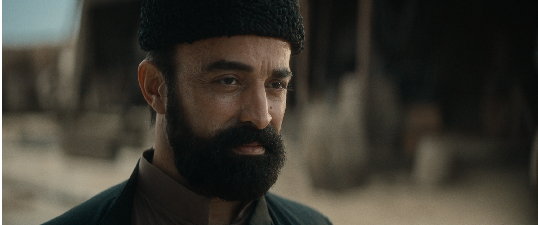 Close-up of Haji Zeynalabdin Taghiyev in the film