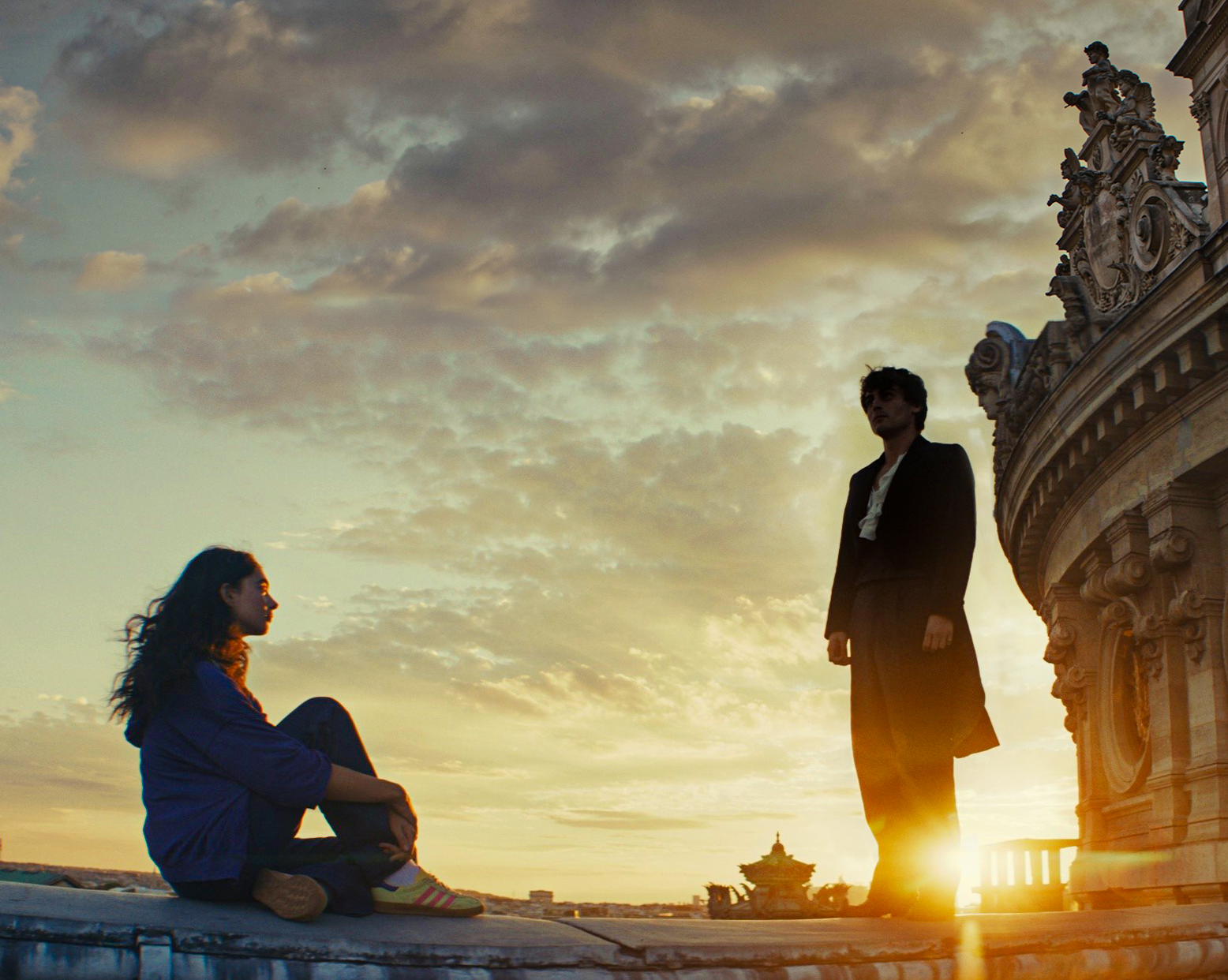 A rooftop scene at sunset from The Phantom of the Opera (Le Fantôme de l'Opéra)