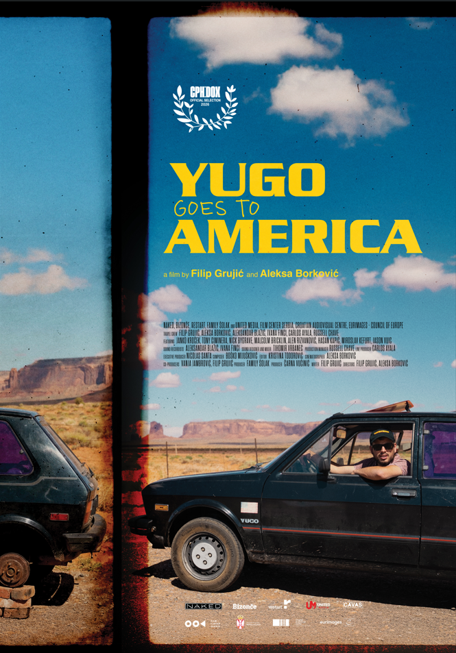 Official poster for Yugo Goes to America